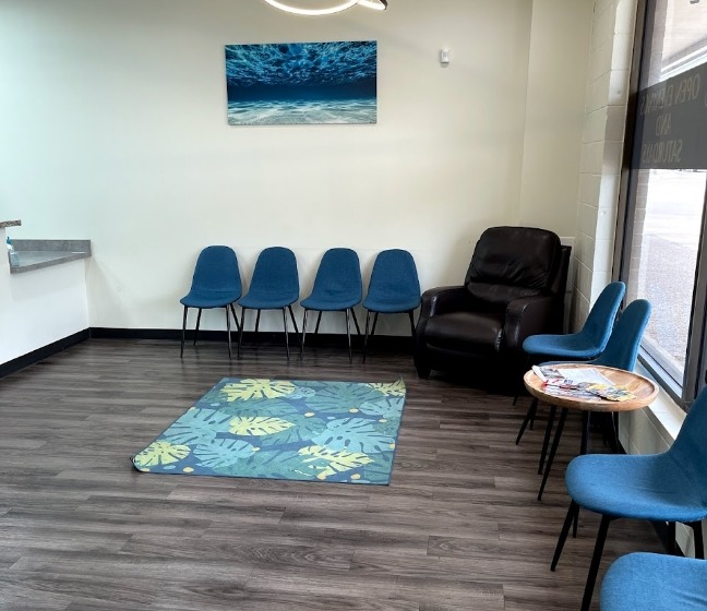 Dental office waiting room